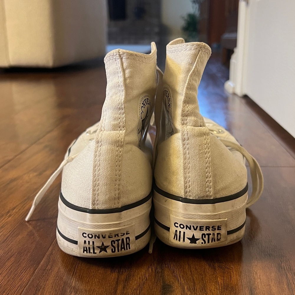 Converse White Hightop Converse Platform - Picture 3 of 7